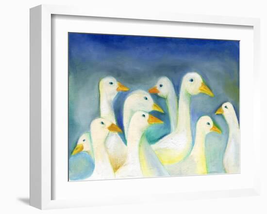 Gaggle, 2012-Nancy Moniz-Framed Giclee Print