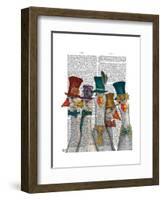 Gaggle of Geese-Fab Funky-Framed Art Print