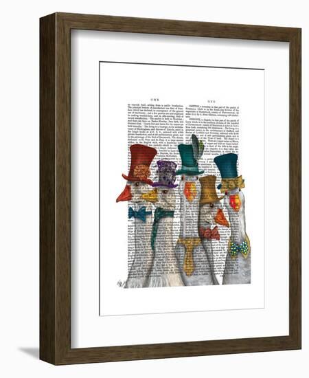 Gaggle of Geese-Fab Funky-Framed Art Print