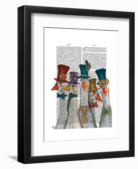 Gaggle of Geese-Fab Funky-Framed Art Print