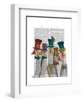 Gaggle of Geese-Fab Funky-Framed Art Print