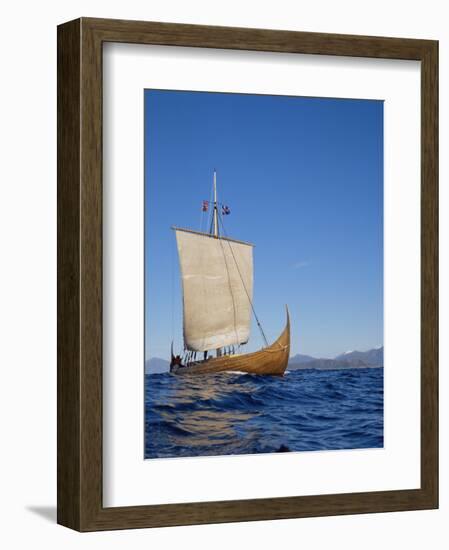 Gaia, Replica Viking Ship, Norway, Scandinavia-David Lomax-Framed Photographic Print