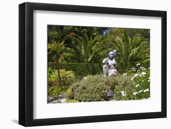 Gaia Sculpture by David Wynne-Peter Barritt-Framed Photographic Print