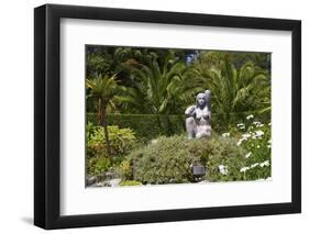 Gaia Sculpture by David Wynne-Peter Barritt-Framed Photographic Print