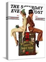 "Gaiety Dance Team" Saturday Evening Post Cover, June 12,1937-Norman Rockwell-Stretched Canvas