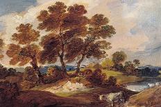 The Gadshill Oak, 1790 (Oil on Canvas)-Gainsborough Dupont-Giclee Print