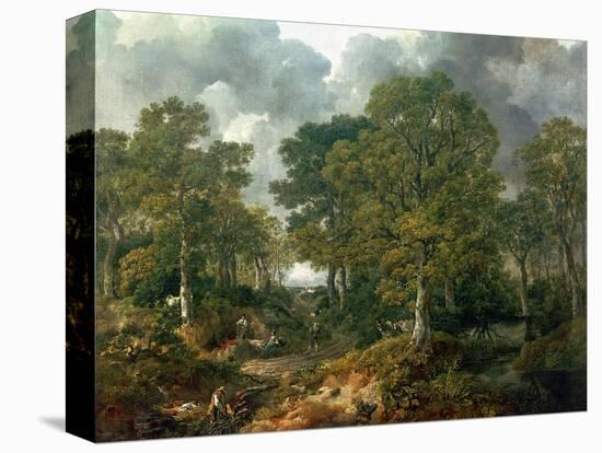 Gainsborough's Forest ("Cornard Wood"), circa 1748-Thomas Gainsborough-Stretched Canvas