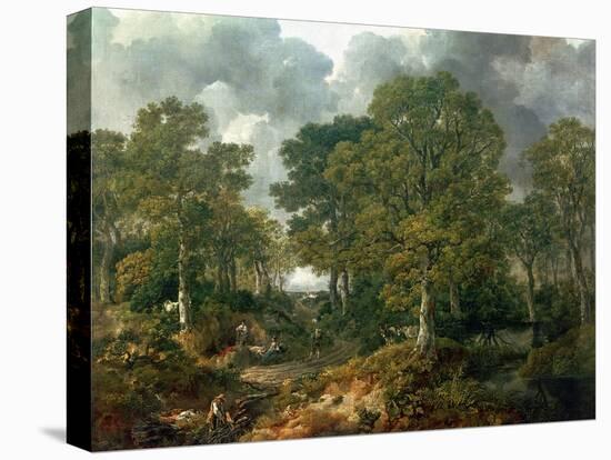 Gainsborough's Forest ("Cornard Wood"), circa 1748-Thomas Gainsborough-Stretched Canvas