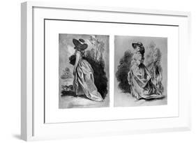 Gainsborough's Studies for His Celebrated Portrait of the Duchess of Devonshire, C1787-Thomas Gainsborough-Framed Giclee Print