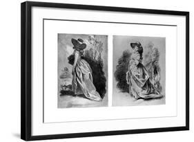 Gainsborough's Studies for His Celebrated Portrait of the Duchess of Devonshire, C1787-Thomas Gainsborough-Framed Giclee Print