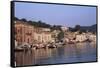 Gaios Harbour, Paxos, Ionian Islands, Greece-Julia Bayne-Framed Stretched Canvas