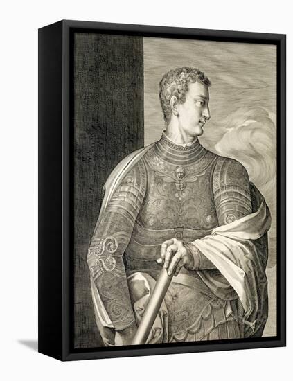 Gaius Caesar "Caligula" Emperor of Rome 37-41 AD-Titian (Tiziano Vecelli)-Framed Stretched Canvas