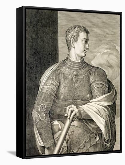 Gaius Caesar "Caligula" Emperor of Rome 37-41 AD-Titian (Tiziano Vecelli)-Framed Stretched Canvas