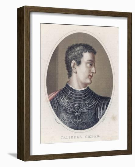 Gaius Caesar Caligula Roman Emperor Great-Nephew of Tiberius Assassinated-J. Pass-Framed Art Print