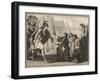 Gaius Marcius (Caius Marcius) Coriolanus and his mother Veturia (488 BC)-French School-Framed Giclee Print