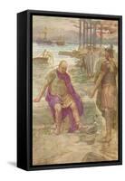 'Gaius Marius sitting in exile among the ruins of Carthage', c1912 (1912)-William Rainey-Framed Stretched Canvas