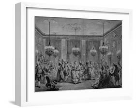 Gala Ball, France, 18th Century-null-Framed Giclee Print