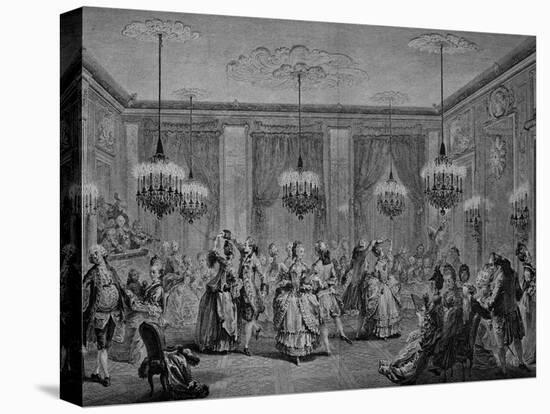 Gala Ball, France, 18th Century-null-Stretched Canvas