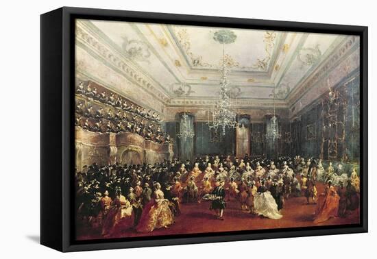 Gala Concert Given in January 1782 in Venice for the Tsarevich Paul of Russia and His Wife-Francesco Guardi-Framed Stretched Canvas