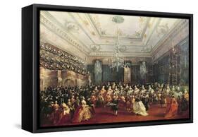 Gala Concert Given in January 1782 in Venice for the Tsarevich Paul of Russia and His Wife-Francesco Guardi-Framed Stretched Canvas