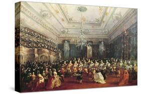 Gala Concert Given in January 1782 in Venice for the Tsarevich Paul of Russia and His Wife-Francesco Guardi-Stretched Canvas