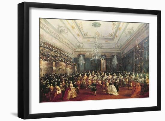 Gala Concert Given in January 1782 in Venice for the Tsarevich Paul of Russia and His Wife-Francesco Guardi-Framed Giclee Print