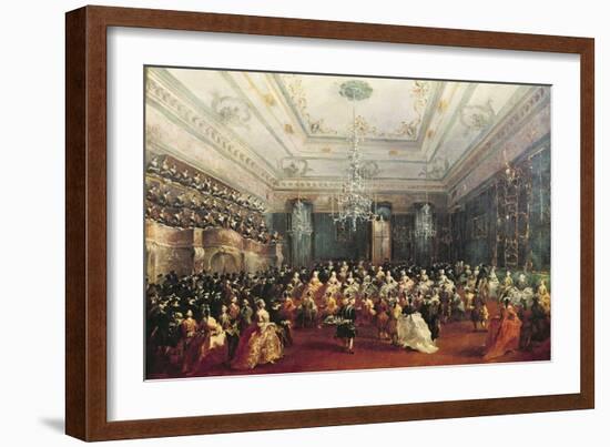 Gala Concert Given in January 1782 in Venice for the Tsarevich Paul of Russia and His Wife-Francesco Guardi-Framed Giclee Print