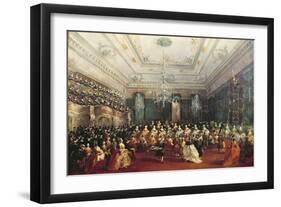 Gala Concert Given in January 1782 in Venice for the Tsarevich Paul of Russia and His Wife-Francesco Guardi-Framed Giclee Print