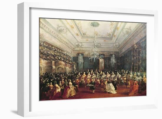 Gala Concert Given in January 1782 in Venice for the Tsarevich Paul of Russia and His Wife-Francesco Guardi-Framed Giclee Print