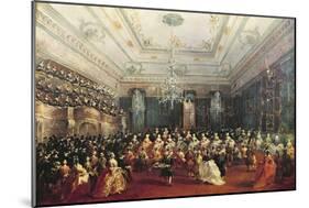 Gala Concert Given in January 1782 in Venice for the Tsarevich Paul of Russia and His Wife-Francesco Guardi-Mounted Giclee Print