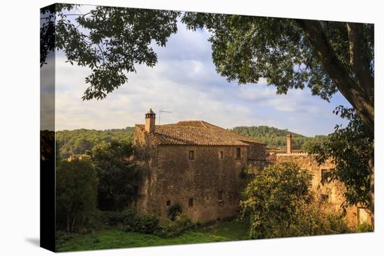 Gala Dali Castle Museum, rural view from medieval home and now museum of Salvador Dali, Pubol, Baix-Eleanor Scriven-Stretched Canvas