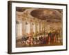 Gala Dinner in the Castle Schoenbrunn-Fritz L'Allemand-Framed Giclee Print