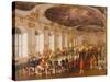 Gala Dinner in the Castle Schoenbrunn-Fritz L'Allemand-Stretched Canvas