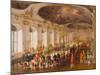 Gala Dinner in the Castle Schoenbrunn-Fritz L'Allemand-Mounted Giclee Print