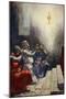 Galahad Alone Could See the Perfect Beauty of the Holy Grail, C.1925-Arthur C. Michael-Mounted Giclee Print