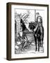 Galahad Meets Melyas De Lyle, Illustration from 'The Story of the Grail and the Passing of King Art-Howard Pyle-Framed Giclee Print