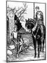 Galahad Meets Melyas De Lyle, Illustration from 'The Story of the Grail and the Passing of King Art-Howard Pyle-Mounted Giclee Print