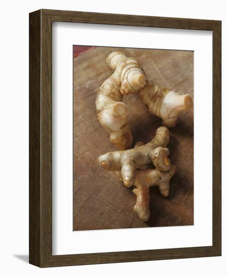 Galangal Root and Two Turmeric Roots-Eising Studio - Food Photo and Video-Framed Photographic Print