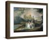 Galant Scene of Shepherds in an Imaginary Landscape-Giuseppe Bernardino Bison-Framed Giclee Print