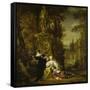 Galante Gesellschaft im Freien. Um 1667-Jan Weenix-Framed Stretched Canvas