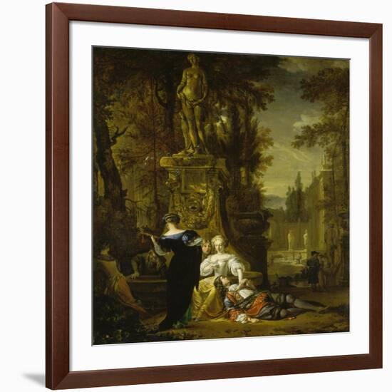 Galante Gesellschaft im Freien. Um 1667-Jan Weenix-Framed Giclee Print