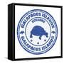 Galapagos Islands Stamp-radubalint-Framed Stretched Canvas