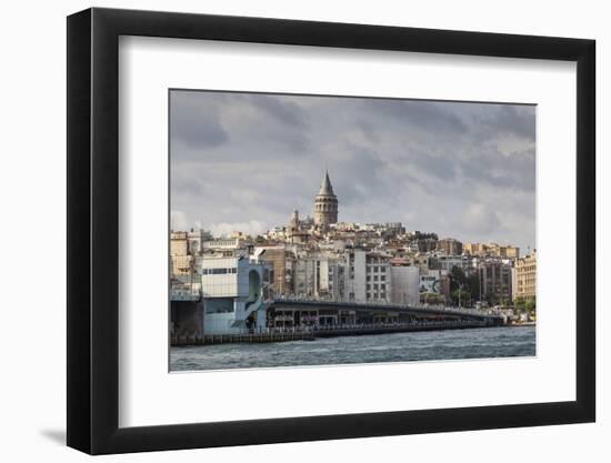 Galata Bridge across the Golden Horn, Beyoglu District, Istanbul, Turkey, Eurasia-Eleanor Scriven-Framed Premium Photographic Print