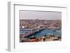 Galata Bridge in Istanbul-Creatista-Framed Photographic Print