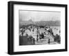 Galata Bridge Spanning Golden Horn to Blue Mosque-null-Framed Photographic Print