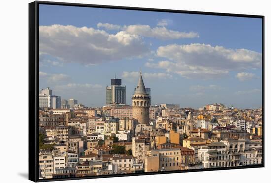 Galata Tower in Istanbul-Jon Hicks-Framed Stretched Canvas