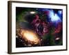 Galaxies and Nebulas of Outer Space-Randall Fung-Framed Photographic Print