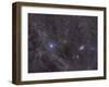 Galaxies M81 And M82 As Seen Through the Intergalactic Flux Nebula-Stocktrek Images-Framed Photographic Print