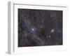 Galaxies M81 And M82 As Seen Through the Intergalactic Flux Nebula-Stocktrek Images-Framed Photographic Print