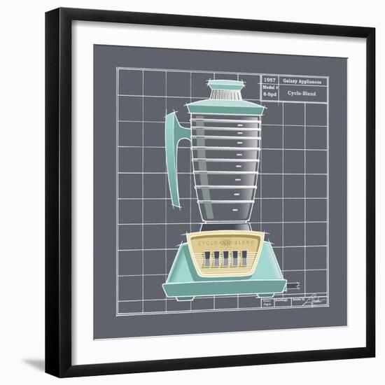 Galaxy Blender - Aqua-Larry Hunter-Framed Giclee Print